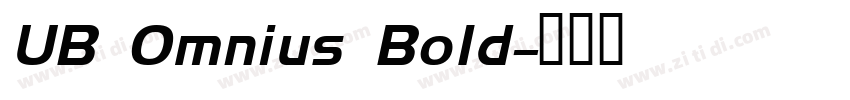 UB Omnius Bold字体转换